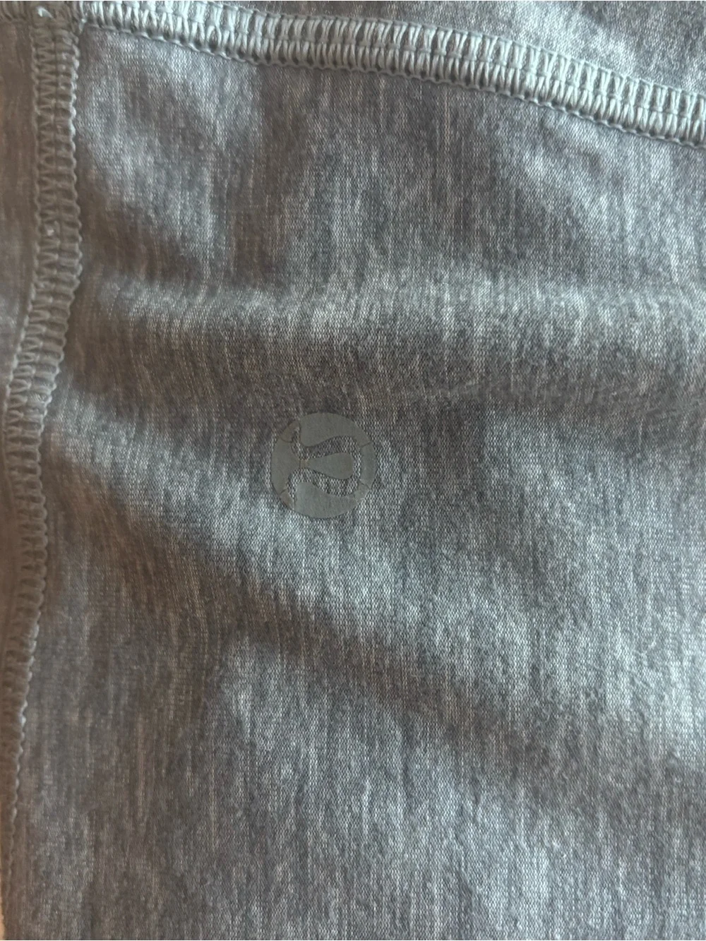 lululemon athletica Heather Gray Camisole with Pink Straps